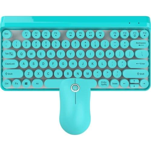 2.4G Gaming Keyboard Wireless Mouse Kit 77Keycaps Gamer Ergonomic Mouse For Desktop Laptop