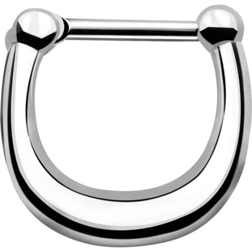 Nose piercing clip rings septum nose ring clicker septum real septum ring hoop nose piercing body jewelry piercing de nariz