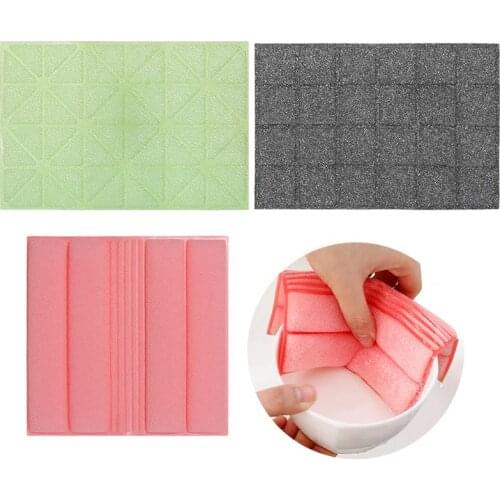 3PCS Scrub Sponge Set Soft Dish Cleaning Sponge Sink Cleaning Tool Fruit Brush