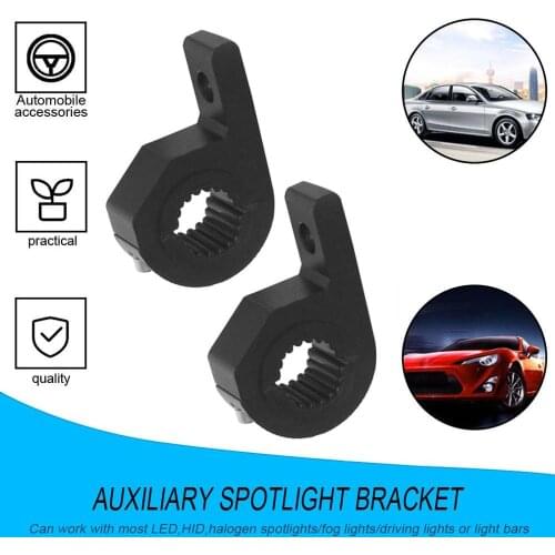 "2pcs Bull Bar Mount Bracket Fog Driving Light Spotlight Universal Clamp Bracket 15-30mm for Car Motorcycle Crash Bar Guard "