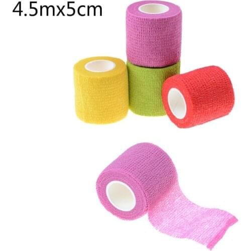 New Security Protection Waterproof Self-adhesive Cshesive Bandages Elastic Wrap First Aid Sports Body Gauze Vet Medical Tape