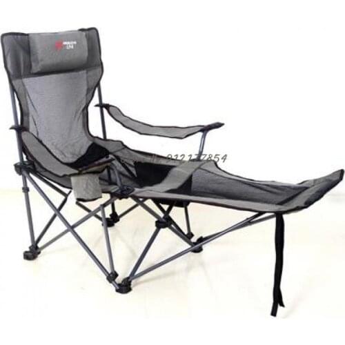 Outdoor folding chair bed portable fishing chair office lunch break couch sitting and lying dual-use ultra-light
