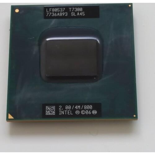INTEL CORE Processor 2 DUO T7300 2.00/4M/800 SOCKET P SLA45 ORIGINAL used