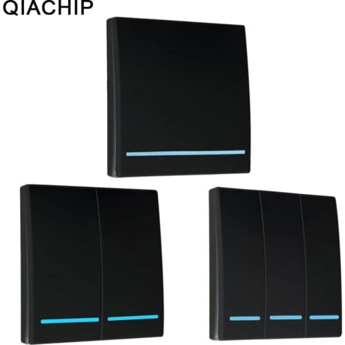 QIACHIP 433Mhz Wireless RF Remote Control Switch AC 110V 220V Lamp Light LED Wireless Switches Corridor Room Wall Panel Switch