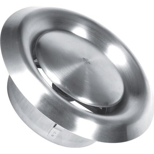 Adjustable Wall Ceiling Home Stainless Steel Air Vent Round Ventilation Duct Cover (125mm)