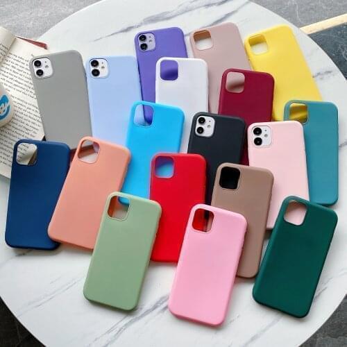 Cute Candy Matte Clear TPU Case For Xiaomi Redmi Y1 Y2 Y3 K20 K30 K40 Pocophone F1 F2 X2 X3 M2 M3 Cute Rubber Shell