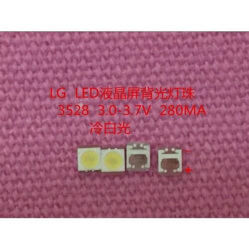 100piece/lot repair LG 32 to 55 inch LCD TV LED backlight Article lamp SMD LEDs 3V 1W 3528 2835 Cold white light emitting diode