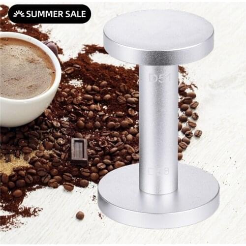 Coffee Tamper, Tamper for Espresso Barista Tamper Machine Press 51/58mm Flat Base Coffee Bean Press Taste Aluminum Polished