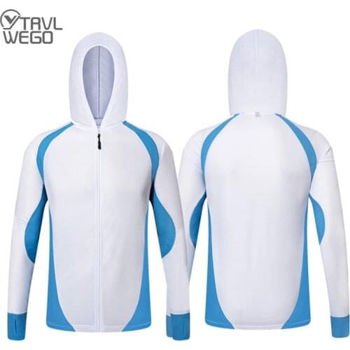 TRVLWEGO Fishing Shirts Mosquito Proof Clothing Breathable Shirt Hiking Running Men Quick Drying UV Protection Long Sleeve