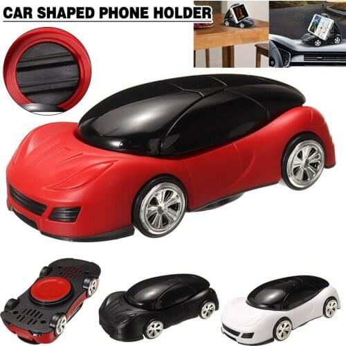 For 3 Inch-6 Inch Mobile Phone 1pc Portable Mini Car Shaped Phone Holder Universal Phones Mount Dashboard Stand Mayitr