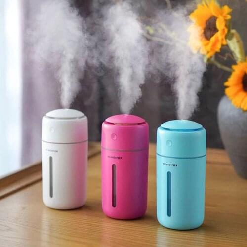 ELOOLE Ultrasonic Air Humidifier 350 ML Capacity USB Portable Humidification Ultra-Quiet Spray Mist Two Modes For Home Office