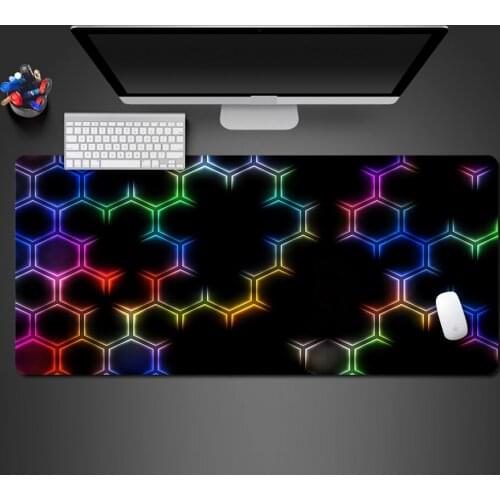 Gorgeous Cool Color Mesh Game Mouse Pad Natural Rubber High Quality Durable Smooth Desktop Keyboard Large Screen Game Mouse Pad
