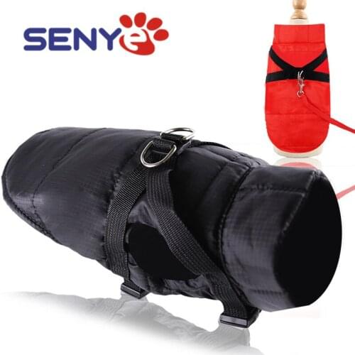 Winter Pet Dog Clothes Warm Jacket 2020 New Harness Cotton Coat Waterproof Chihuahua Clothing For Small Medium Dogs Puppy