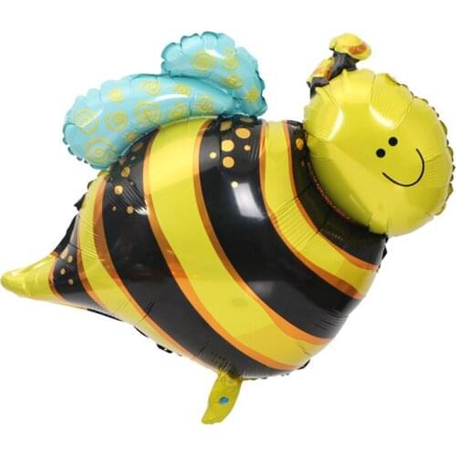 1pc 66*77cm Cartoon Bee Foil Balloon Aluminum Baloon Childrens Day Kids Toy Gift Birthday Wedding Party Home Garden Decoration