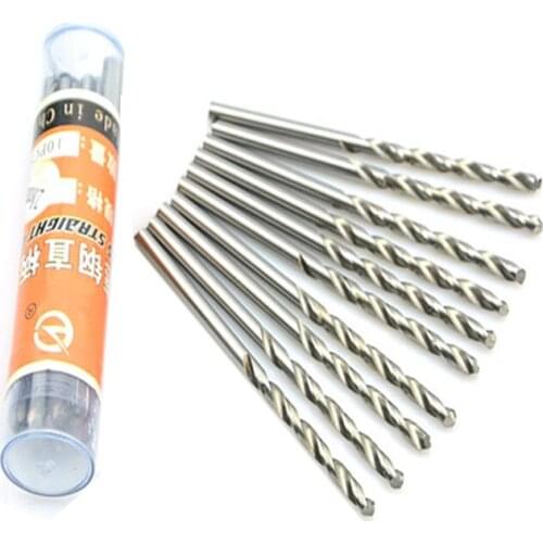 10PCSHSS straight shank twist drill 0.3-3.5 mm walnut vajra bodhi Pearl beads punch tiny