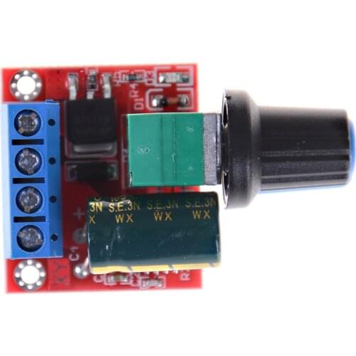 1PC Mini DC Speed Controller 5A 4.5V-35V Speed Control Switch LED Dimmer