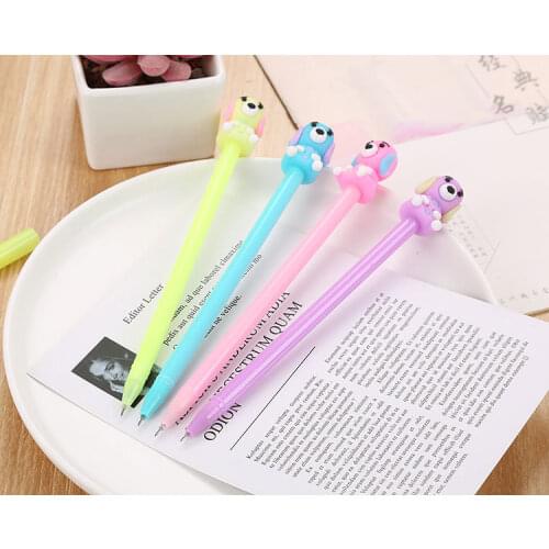 20 Pcs Cute Pet Dog Neutral Pen Creative Cartoon Student Office Stationery Signature Pen Wholesale