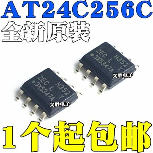 5 pçs/lote AT24C256 AT24C256C-SSHL-T 2ECL SOP-8