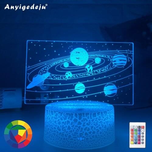 Acrylic Led Night Light Milky Way Galaxy for Kids Child Bedroom Decorative Nightlight Touch Sensor Color Changing Desk 3d Lamps
