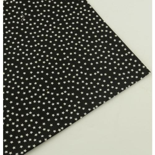 Black Cotton Fabric Fat Quarter Patchwork Telas Tecido Tissue Crafts Dolls Fabrics Sewing Cloth Art Work New Arrivals Curtain