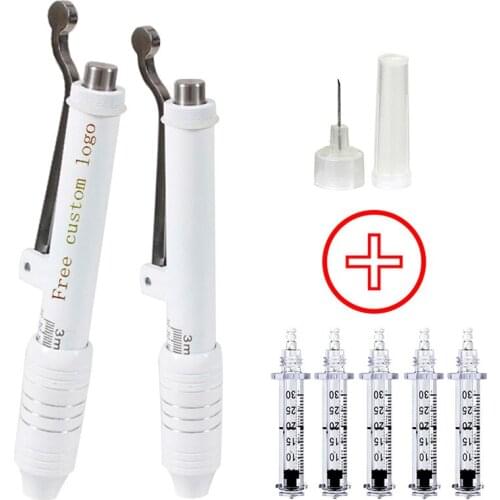 Meso hyaluron gun No-Needle Mesotherapy acid gun Non Invasive atomizer hyaluronic pen lip dermal filler injector Anti-wrinkle