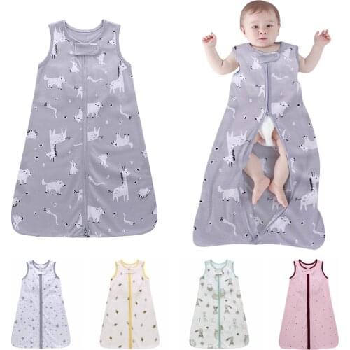 Cotton Wearable Sleeping Bag Baby Sleep Sack Summer Sleepsacks Baby Kids Sleeping Bag Sleepwear Clothing for Kids 0-18 Months