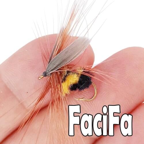 10 or 5 pcs Artificial Insect Bait Lure Bee Fly Trout Artificial Fishing Lures Outdoor Fishing Insects Baits Lure Set