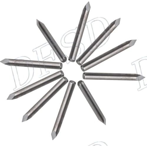 Carbide Steel 30 Degree 1/8" CNC Router Tool Pyramid Engraving Bits Set of 10