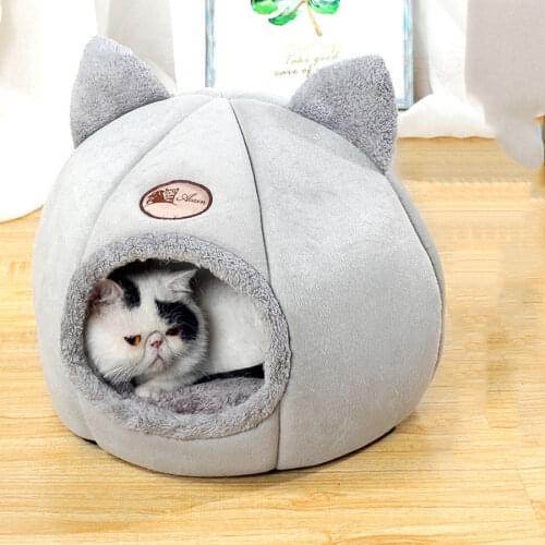 Pet Cat beds Foldable Deep Sleep Comfort Cat house indoor With mat Removable Cat tent Water wash Durable Pet accessories