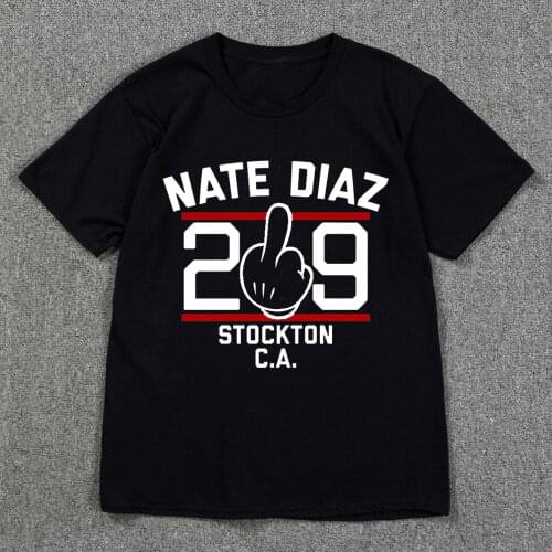Summer Fashion Nate Diaz Men T-shirt Funny New MMA T Shirt Raglan Sleeve Cotton O-neck T Shirt