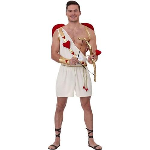 Adult Men Cupid Costume Love God Fancy Dress Costume Anime Cosplay Kits New Design Movie Costume Halloween Wing Ornament