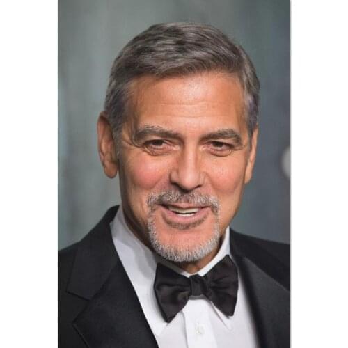 Custom George Clooney Poster Canvas Poster 30X45cm,40X60cm Art Home Decoration Cloth Fabric Wall Poster Print Silk Fabric