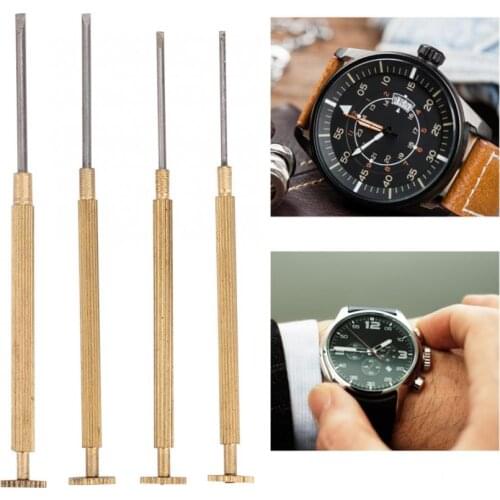 4pcs/Set Watchband Watch Movement Removal Screwdriver Watch Repairing Accessory Tool Small Screwdriver Set Watch Repair Tool L