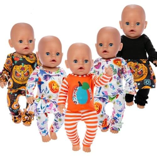 2019 New Halloween costume Doll Clothes Fit For 43cm baby Doll clothes reborn Doll Accessories