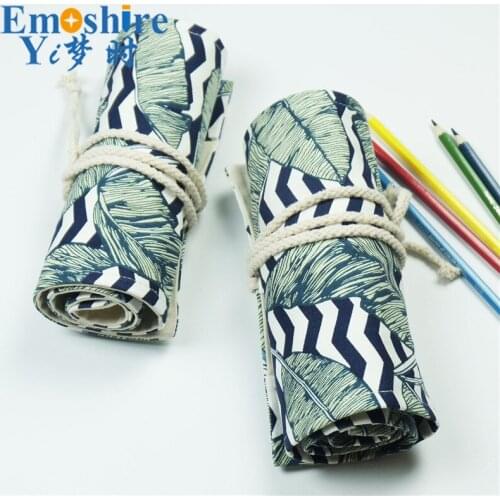 New Creative Students Stationery Box New Learning Stationery Canvas Pencil Case Pen Box Pencil Box Pencil Warp Custom Logo B344