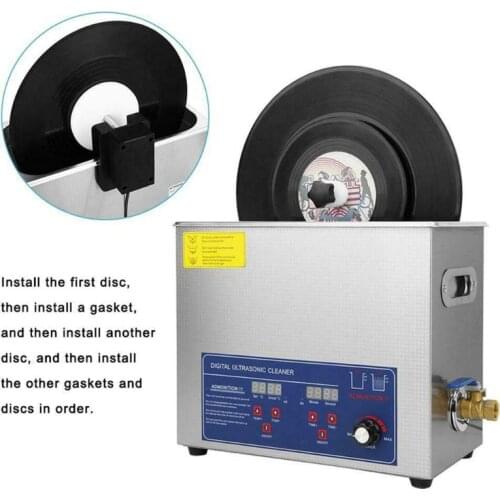Ultrasonic Cleaner Rack Portable Accessories with Adjustable Power Rotation Record Album Holder Vinyl Record Cleaner Negative