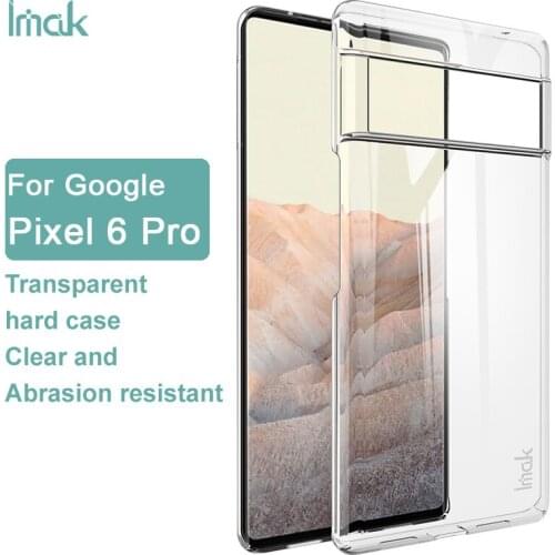 Imak Air Crystal II Clear Transparent Case For Google Pixel 6 Pro Hard PC Plastic Cover