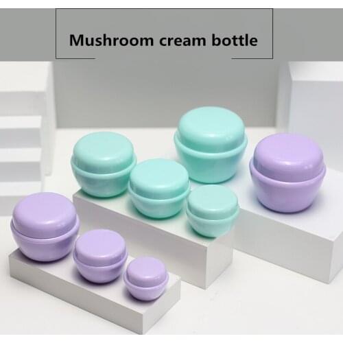 10g/30g/50g Empty Plastic Travel Cosmetic Jars Makeup Container Mushroom Bottles Vials Face Cream Sample Pots Gel Boxes
