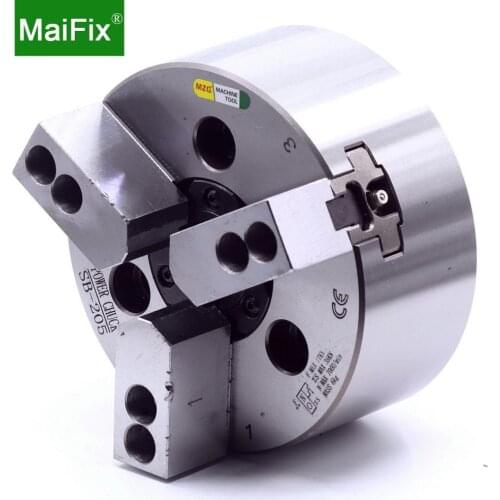 Maifix CNC Boring Cutting Turning Tool Machining Hole 4 5 6 8 10 Inch Hydraulic Hollow Power 3 Jaw Lathe Power Chuck