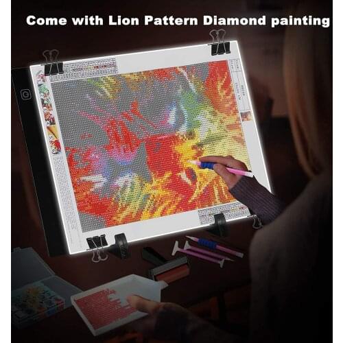 A4 A3 LED Artist Thin Art Stencil Drawing Board Light Tracing Table Pad Digital Tablet Artcraft Drawing Board Diamond Painting