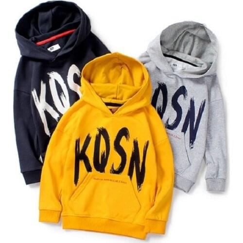 Kids Tops Clothes Cotton Print Hoodies For Boys Spring New Korean Style Child sweatshirt Hoodies For Children 5-12 Years old