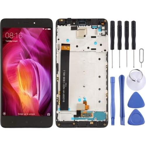 High Quality LCD Screen and Digitizer Full Assembly Lcd Replacement Glass with Frame For Xiaomi Redmi Note 4 With Tools