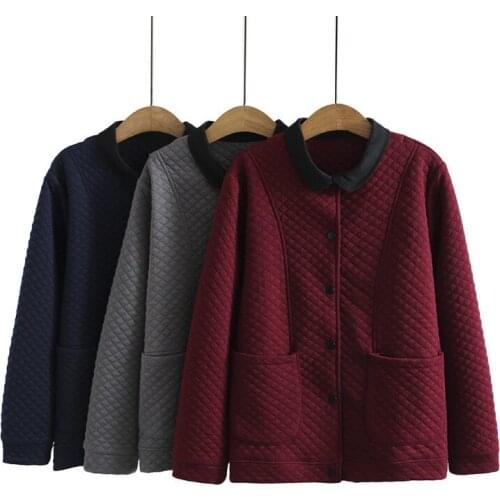 Plus Size Coat For Women XL-4XL Large Size Long Sleeve Round Neck Padded jacket Winter coat With Plus Cotton tops for fatwomens