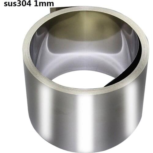 1mm thickness 5 meter SUS304 Stainless Steel Band Stainless Steel Strap Stainless Steel - Spring Sheet 304 slice ss340 roll