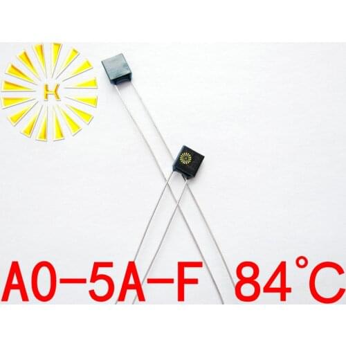 100% Original A0-5A-F 84 degree Thermal Cutoff RH84 Thermal-Links 5A 250V Black Square Temperature Fuse x 100PCS FREE SHIPPING