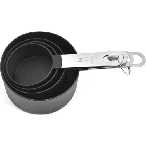 4Pcs High Quality Multifunctional Measuring Cups And Measuring Spoon Scoop Stainless Steel Spoon Measuring Cup Baking Tool