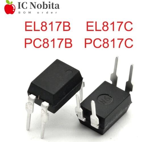 50PCS EL817B PC817B PC817C EL817C EL817 PC817 DIP-4 DIP4 Optocoupler IC New
