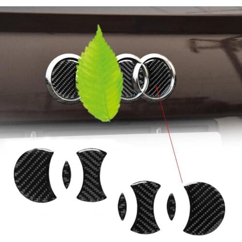 7Pcs Carbon Fiber Decal Car Rear Brand Stickers Cover Decals for Audi New Q7 SQ7 4M 2016 2017 2018 2019 Left Right Drive