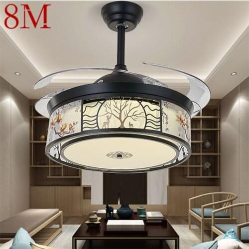 8M Ceiling Fan Light Lamp Without Blade Remote Control Modern Simple Creative LED For Home Living Room