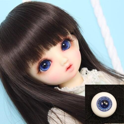 BJD doll eyeballs suitable for 1-3 1-4 1-6 size eyeballs flash pupil glass eyes daily blue starry sky boutique doll accessories